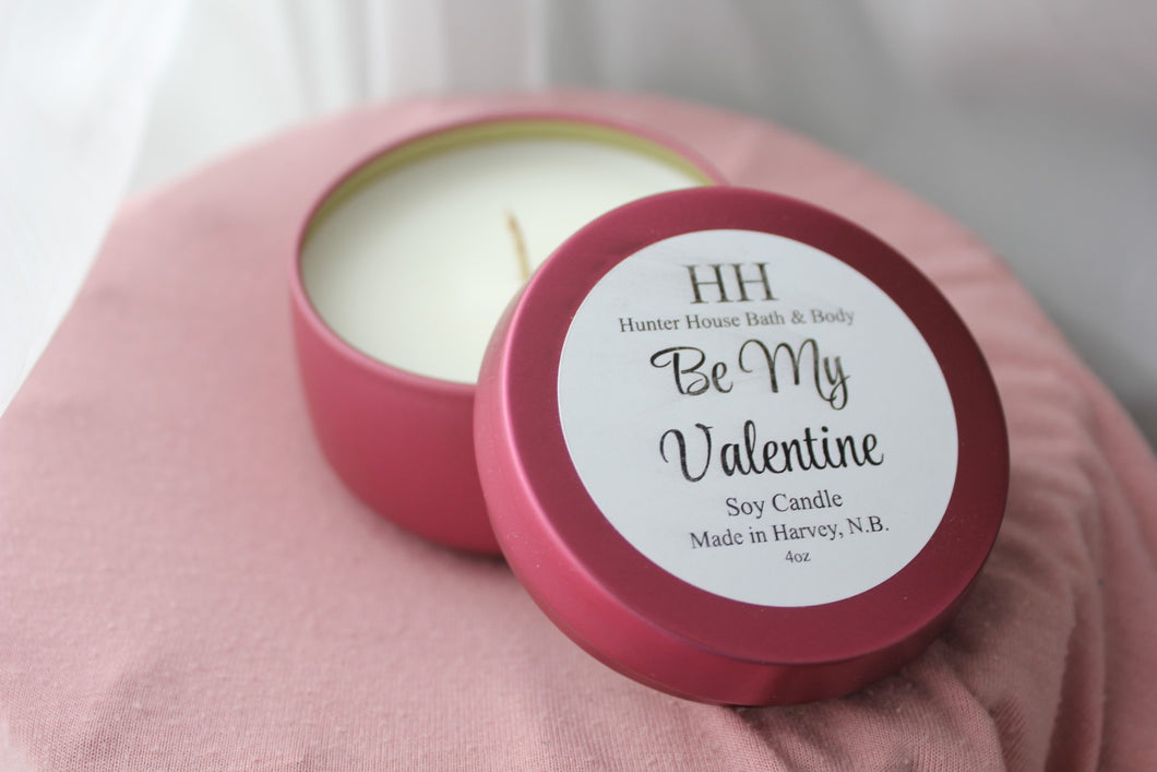 Be My Valentine candle