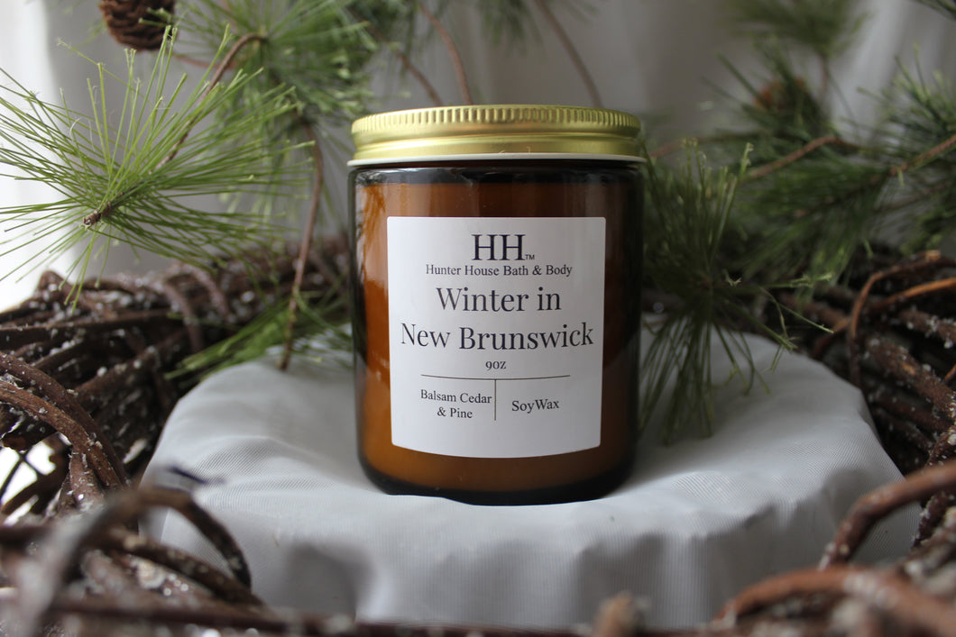 Winter in New Brunswick candle